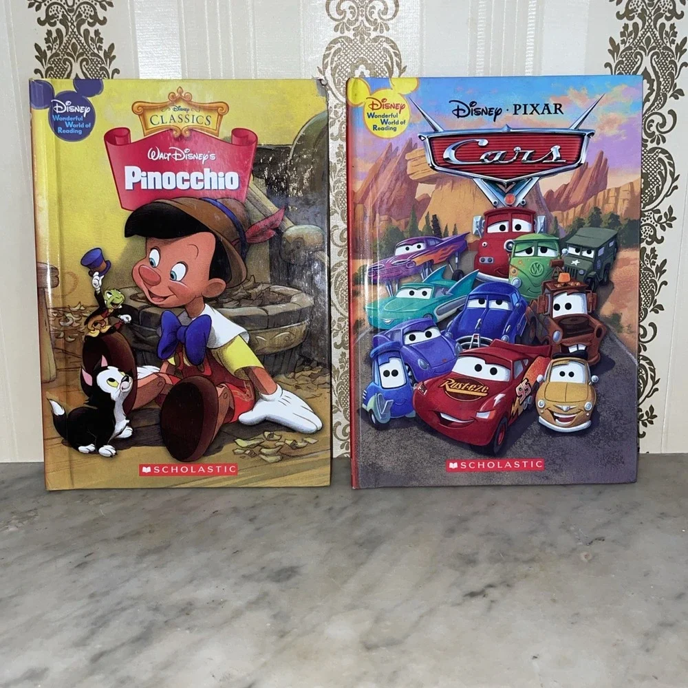 Disney Classics Scholastic Hardcover Books Stories‎ Eight - Bugs Cars Bambi Pan